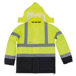 High-visibility waterproof jacket